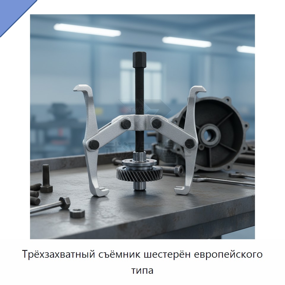 Трёхзахватный съёмник шестерён европейского типа