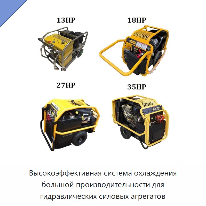 Высокоэффективная система охлаждения большой производительности для гидравлических силовых агрегатов
