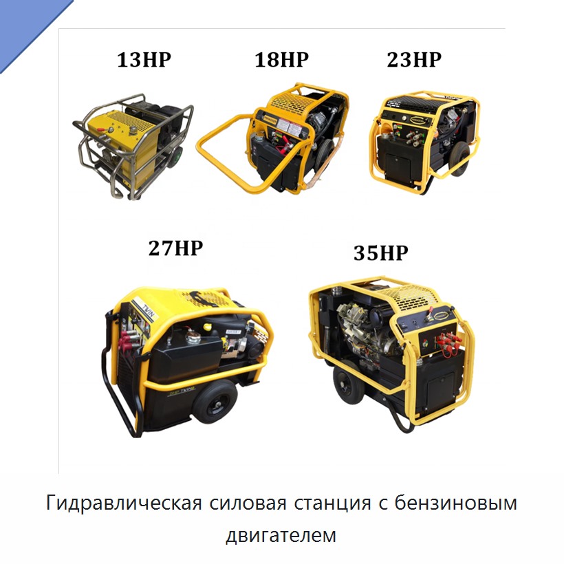 Гидравлическая силовая станция с бензиновым двигателем
