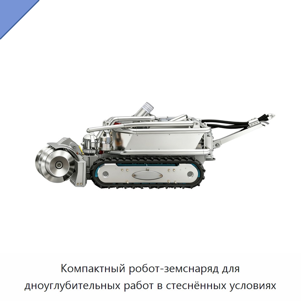 Компактный робот-земснаряд для дноуглубительных работ в стеснённых условиях