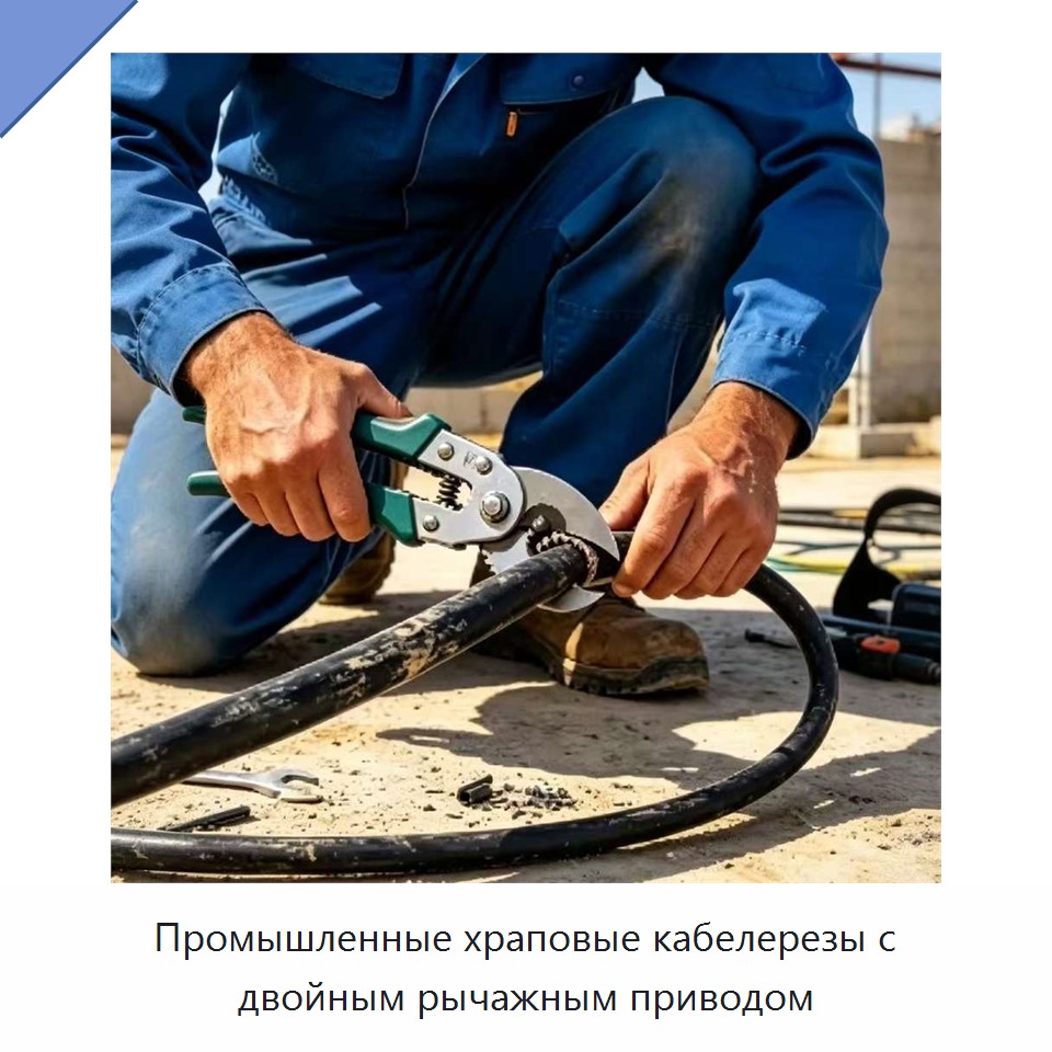 Промышленные храповые кабелерезы с двойным рычажным приводом