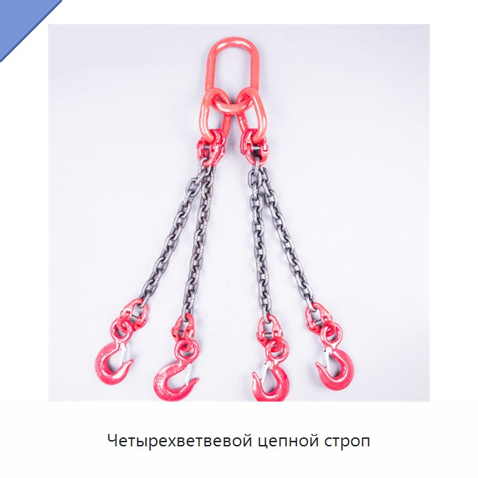 Четырехветвевой цепной строп — Цепи