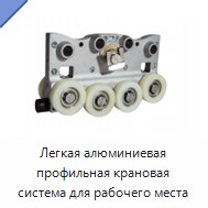 Легкая алюминиевая профильная крановая система для рабочего места