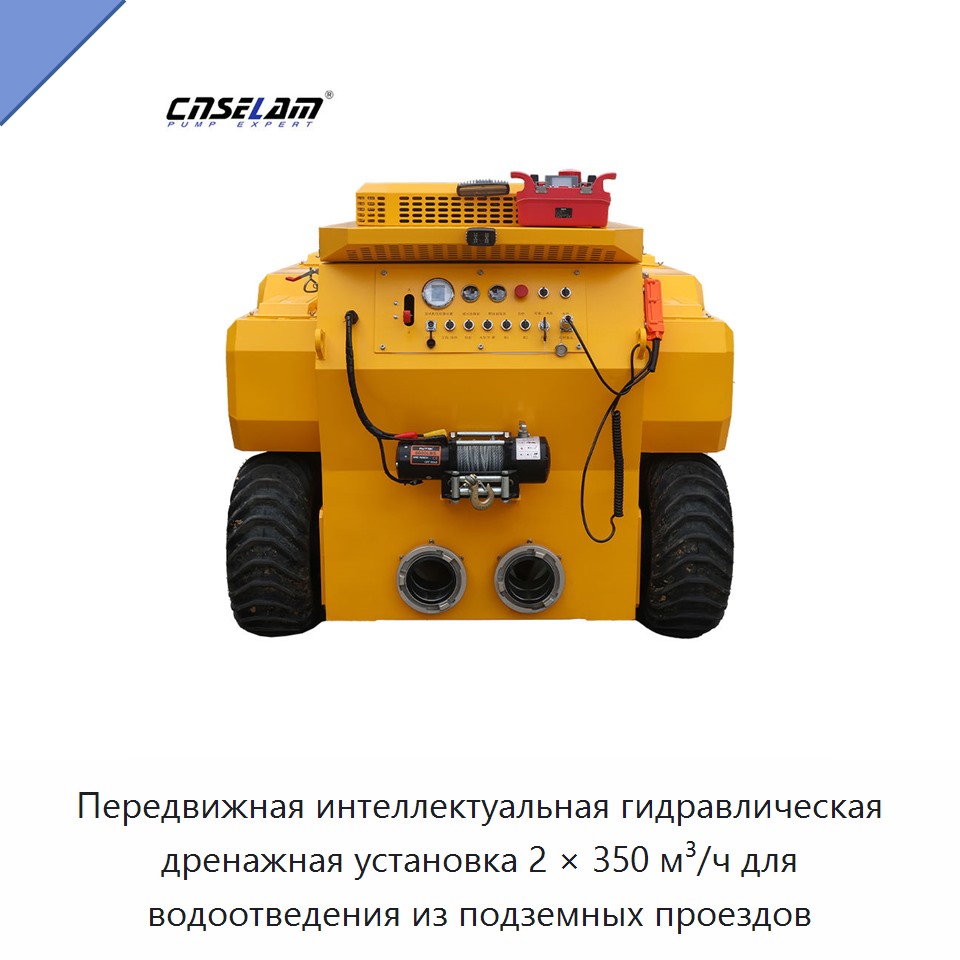 Передвижная интеллектуальная гидравлическая дренажная установка 2 × 350 м³/ч для водоотведения из подземных проездов — Насосы
