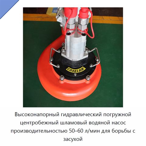 Высоконапорный гидравлический погружной центробежный шламовый водяной насос производительностью 50–60 л/мин для борьбы с засухой