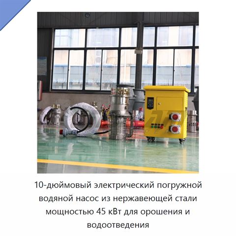 10-дюймовый электрический погружной водяной насос из нержавеющей стали мощностью 45 кВт для орошения и водоотведения