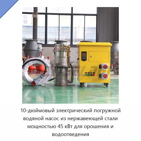 10-дюймовый электрический погружной водяной насос из нержавеющей стали мощностью 45 кВт для орошения и водоотведения