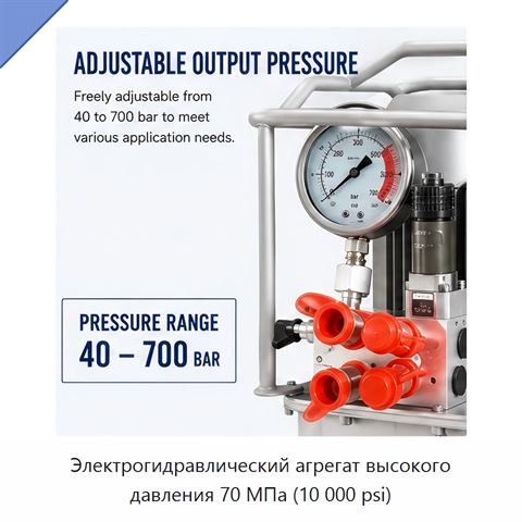Электрогидравлический агрегат высокого давления 70 МПа (10 000 psi)