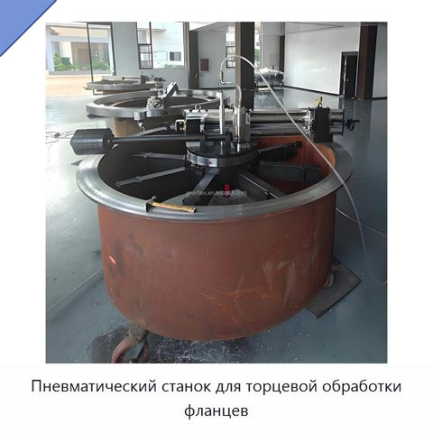 Пневматический станок для торцевой обработки фланцев