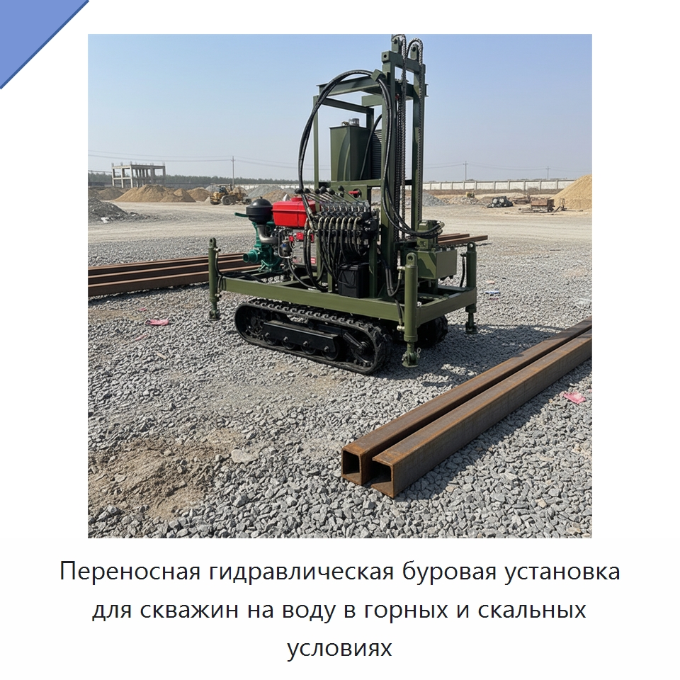 Переносная гидравлическая буровая установка для скважин на воду в горных и скальных условиях — Горнодобывающее оборудование