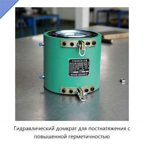 Гидравлический домкрат для постнатяжения с повышенной герметичностью
