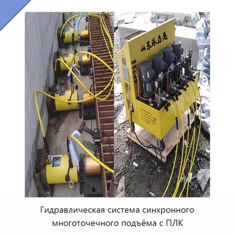Гидравлическая система синхронного многоточечного подъёма с ПЛК