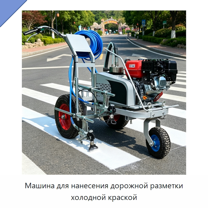 Машина для нанесения дорожной разметки холодной краской — Дорожная техника