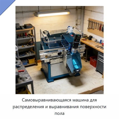 Самовыравнивающаяся машина для распределения и выравнивания поверхности пола