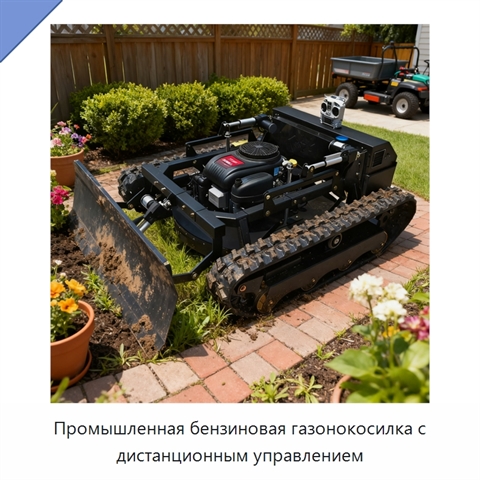 Промышленная бензиновая газонокосилка с дистанционным управлением
