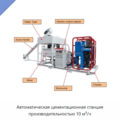 Автоматическая цементационная станция производительностью 10 м³/ч