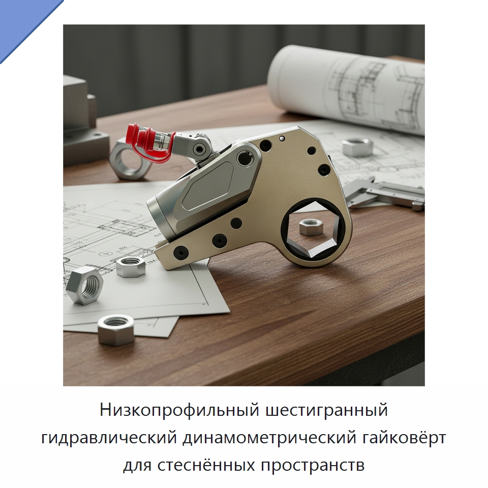 Низкопрофильный шестигранный гидравлический динамометрический гайковёрт для стеснённых пространств — Специальный гидравлический инструмент