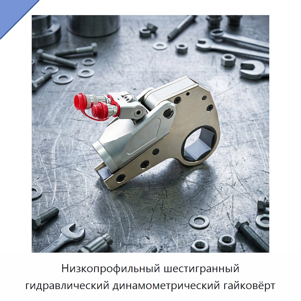 Низкопрофильный шестигранный гидравлический динамометрический гайковёрт — Специальный гидравлический инструмент