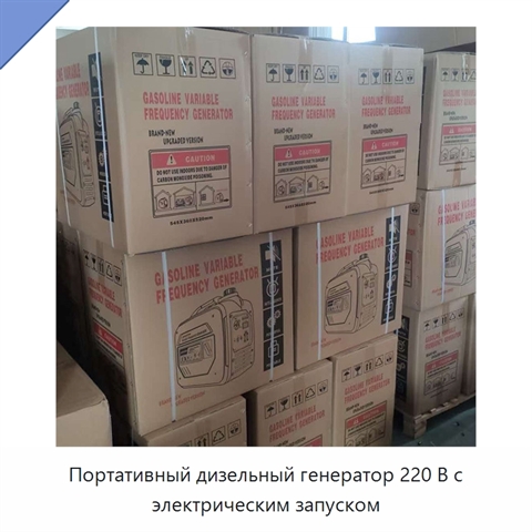 Портативный дизельный генератор 220 В с электрическим запуском