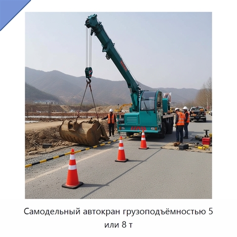 Самодельный автокран грузоподъёмностью 5 или 8 т