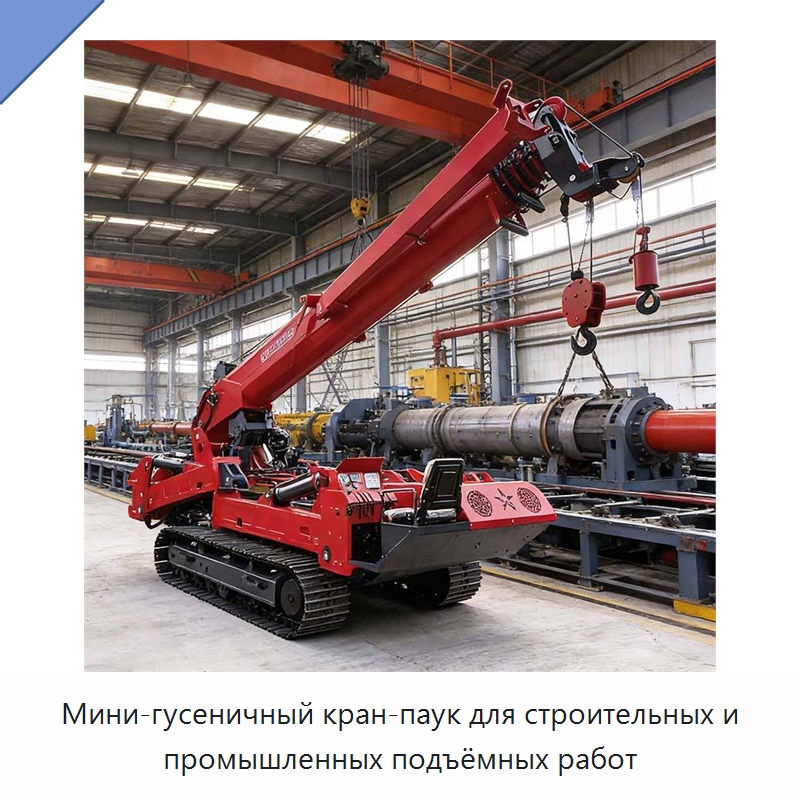 Мини-гусеничный кран-паук для строительных и промышленных подъёмных работ — Краны