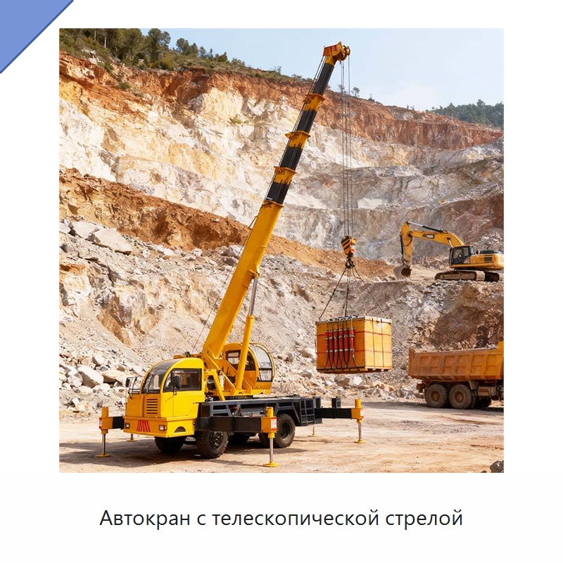 Автокран с телескопической стрелой — Краны