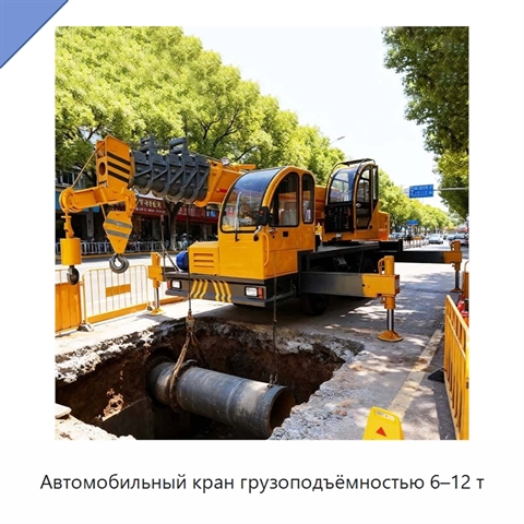 Автомобильный кран грузоподъёмностью 6–12 т