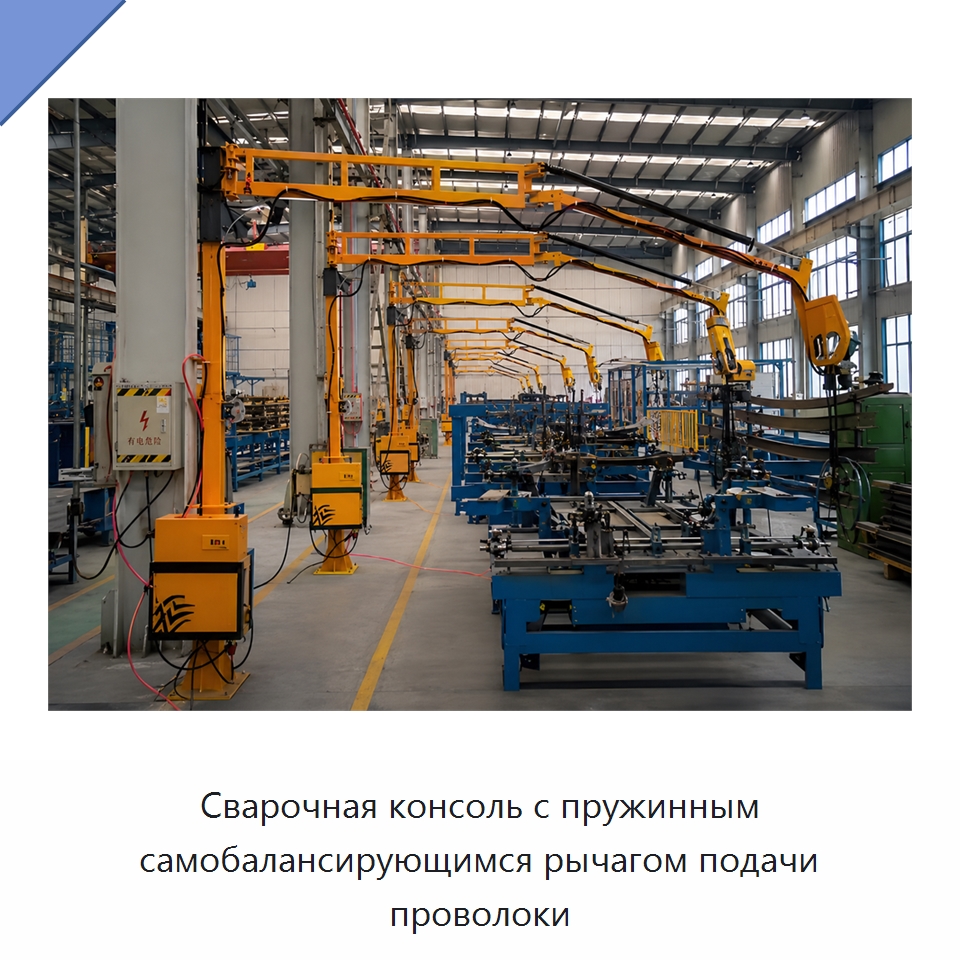 Сварочная консоль с пружинным самобалансирующимся рычагом подачи проволоки — Сварочные принадлежности и вспомогательное оборудование