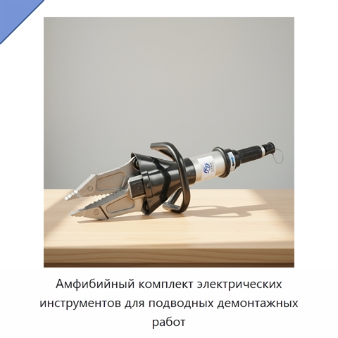 Амфибийный комплект электрических инструментов для подводных демонтажных работ