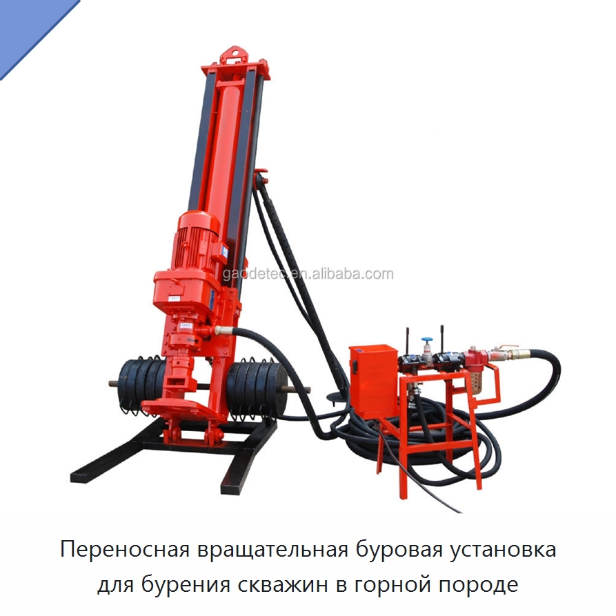 Переносная вращательная буровая установка для бурения скважин в горной породе — Горнодобывающее оборудование