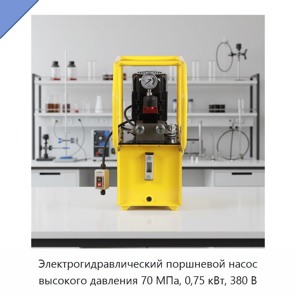 Электрогидравлический поршневой насос высокого давления 70 МПа, 0,75 кВт, 380 В — Насосы