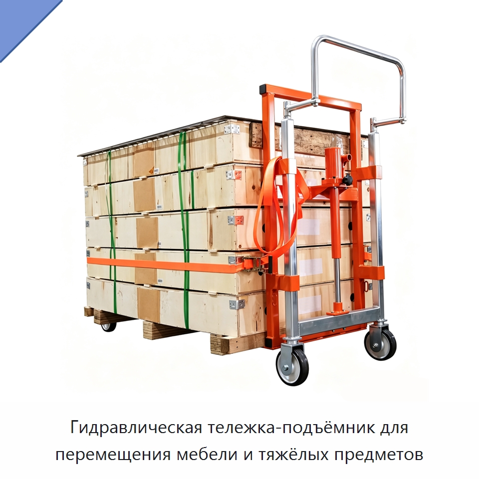 Гидравлическая тележка-подъёмник для перемещения мебели и тяжёлых предметов — Прочие гидравлические инструменты