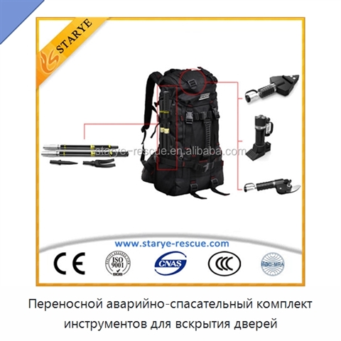Переносной аварийно-спасательный комплект инструментов для вскрытия дверей