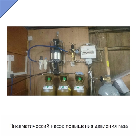 Пневматический насос повышения давления газа