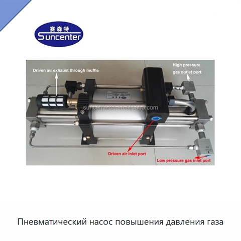 Пневматический насос повышения давления газа