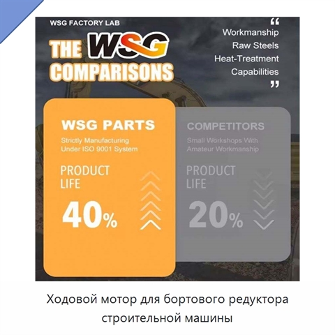 Ходовой мотор для бортового редуктора строительной машины