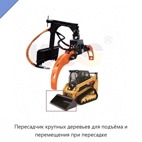 Пересадчик крупных деревьев для подъёма и перемещения при пересадке