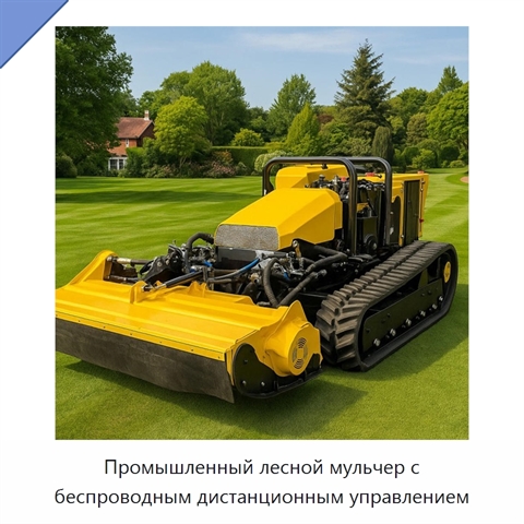 Промышленный лесной мульчер с беспроводным дистанционным управлением