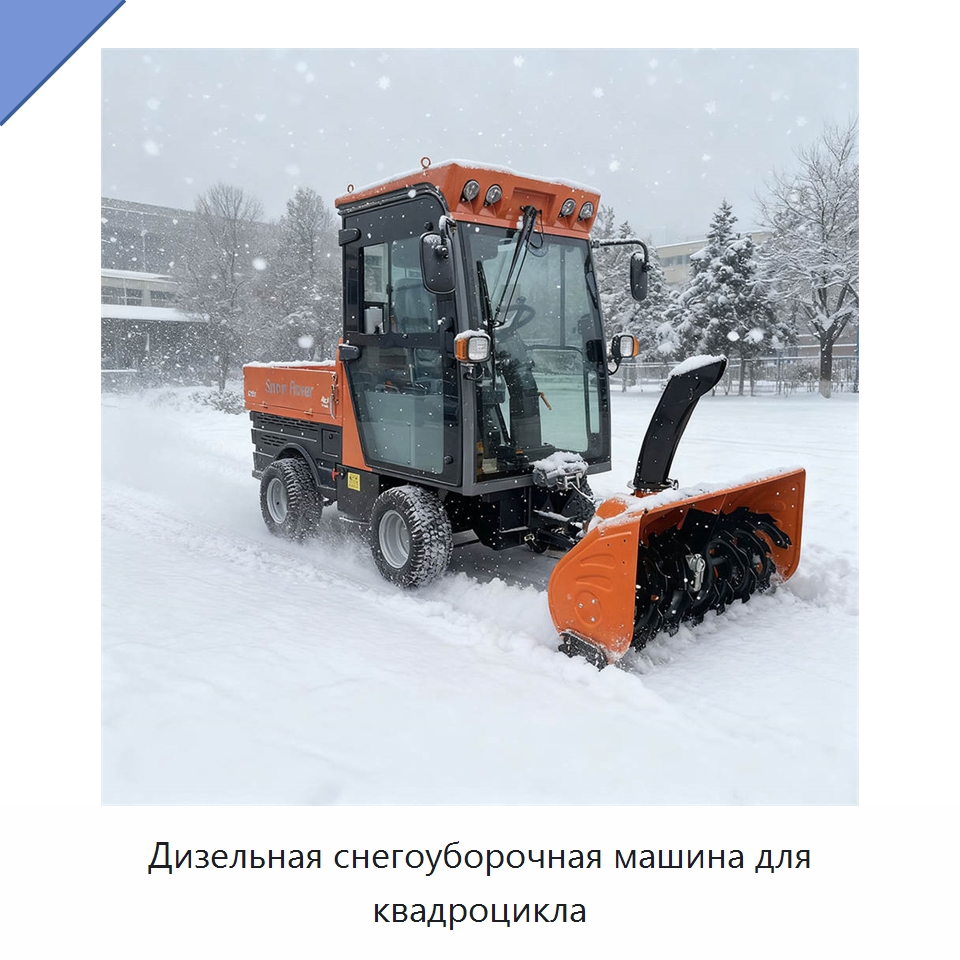 Дизельная снегоуборочная машина для квадроцикла — Коммунальная техника
