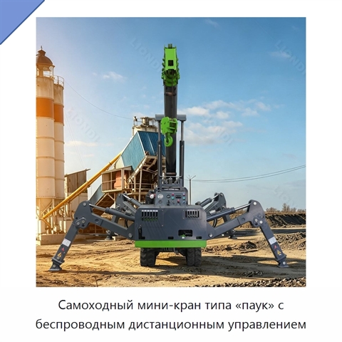 Самоходный мини-кран типа «паук» с беспроводным дистанционным управлением