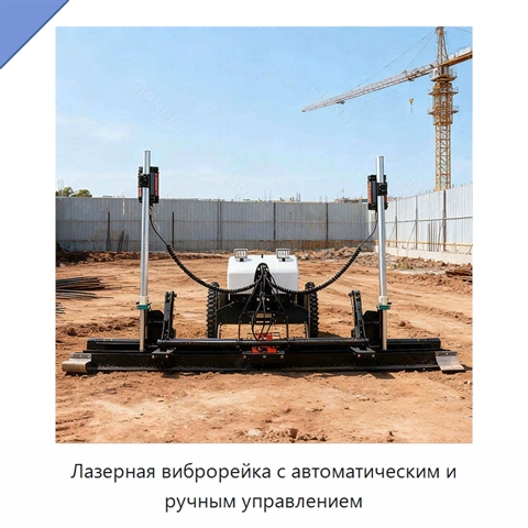 Лазерная виброрейка с автоматическим и ручным управлением