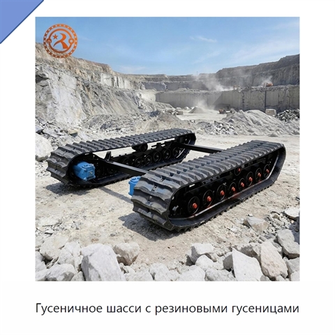 Гусеничное шасси с резиновыми гусеницами