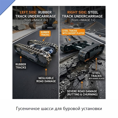 Гусеничное шасси для буровой установки