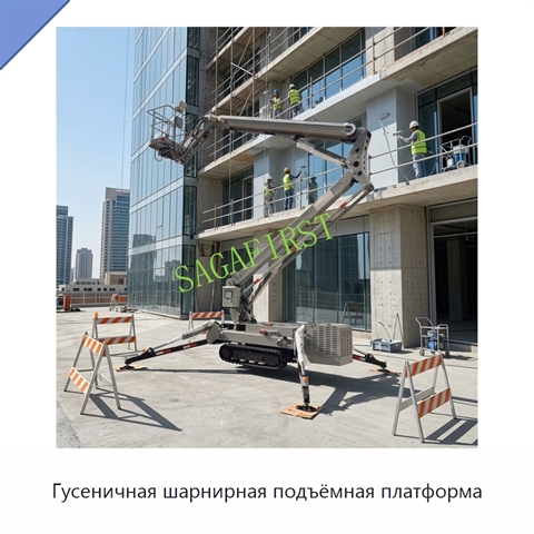 Гусеничная шарнирная подъёмная платформа