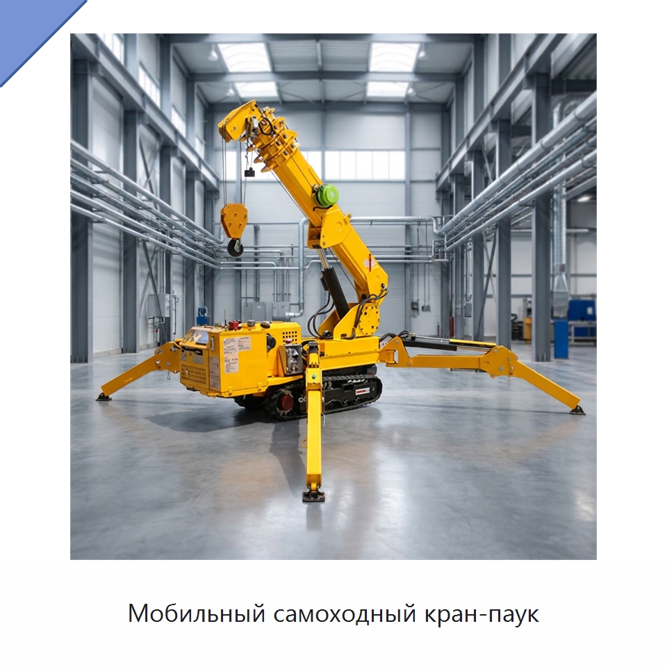 Мобильный самоходный кран-паук — Краны