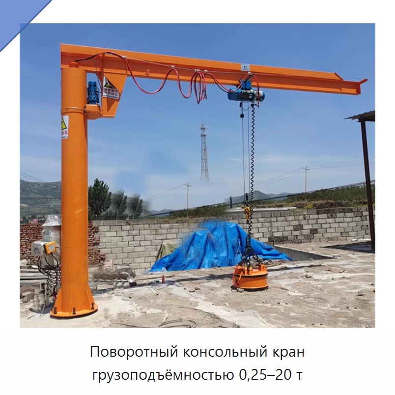 Поворотный консольный кран грузоподъёмностью 0,25–20 т — Краны