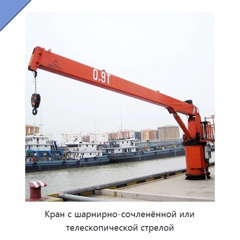 Кран с шарнирно-сочленённой или телескопической стрелой