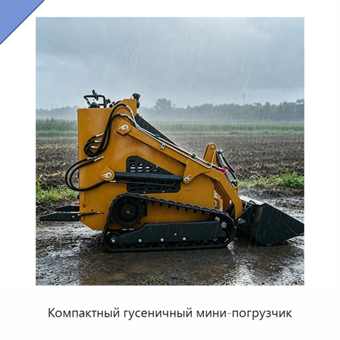 Компактный гусеничный мини-погрузчик