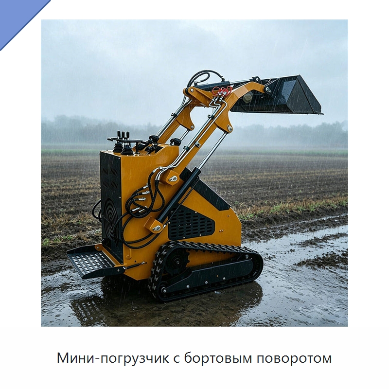 Мини-погрузчик с бортовым поворотом — Землеройная техника