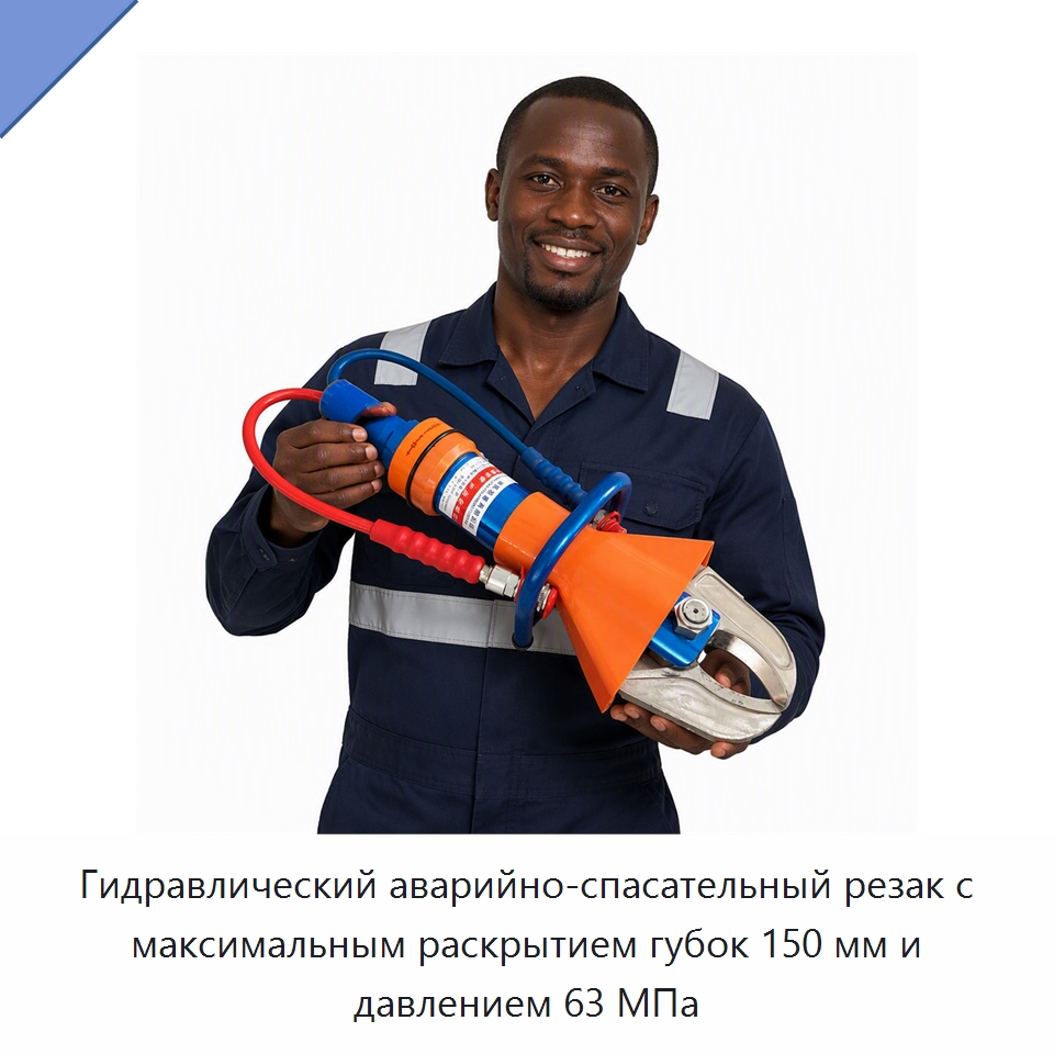 Гидравлический аварийно-спасательный резак с максимальным раскрытием губок 150 мм и давлением 63 МПа — Противопожарное оборудование и принадлежности
